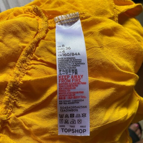 TOPSHOP TOPSHOP Peplum Camisole Tank Spaghetti strap, Size 4 - Picture 5 of 5